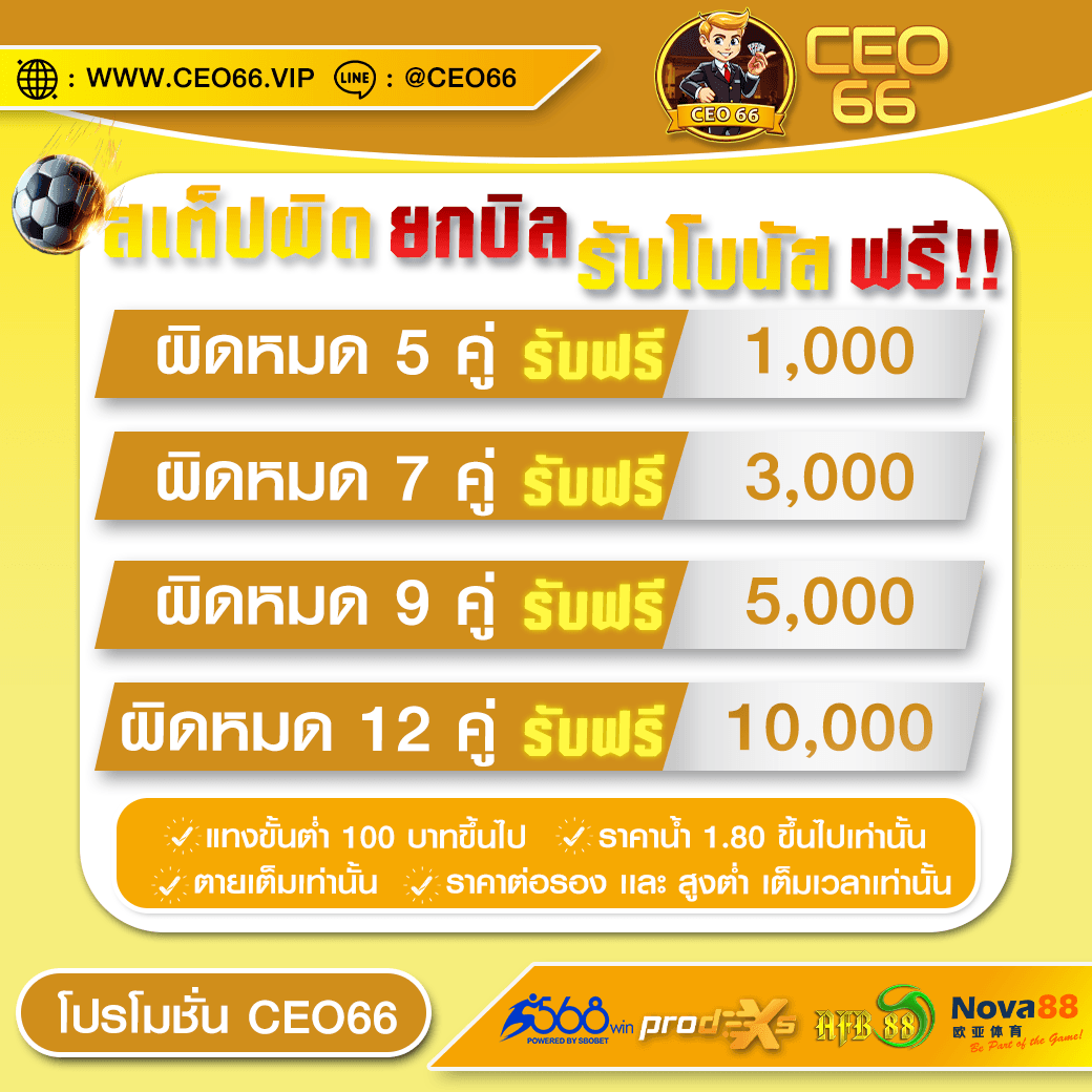 ภาพโปรโมชันโบนัส